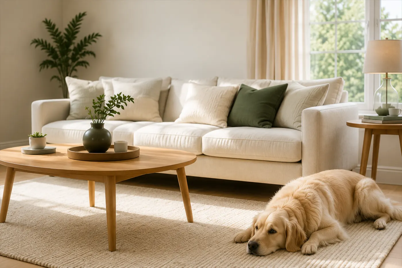 domestic cleaning modern warm home Scotland interior